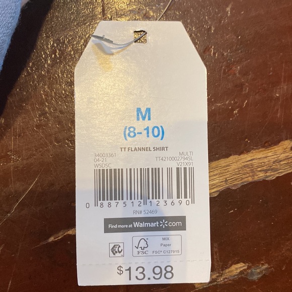 NWT Time and Tru Lightweight Flannel - Women’s Sz Medium - Picture 13 of 15